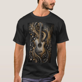 Harmoni i Fragment | 3D Mikro Mosaikgitarr T Shirt
