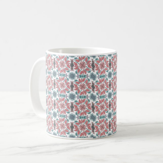Harmoni i mönster kaffemugg (Framsida vänster)