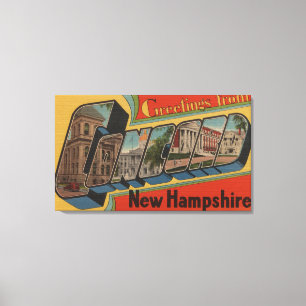 Harmoni New Hampshire - stora brevplatser Canvastryck