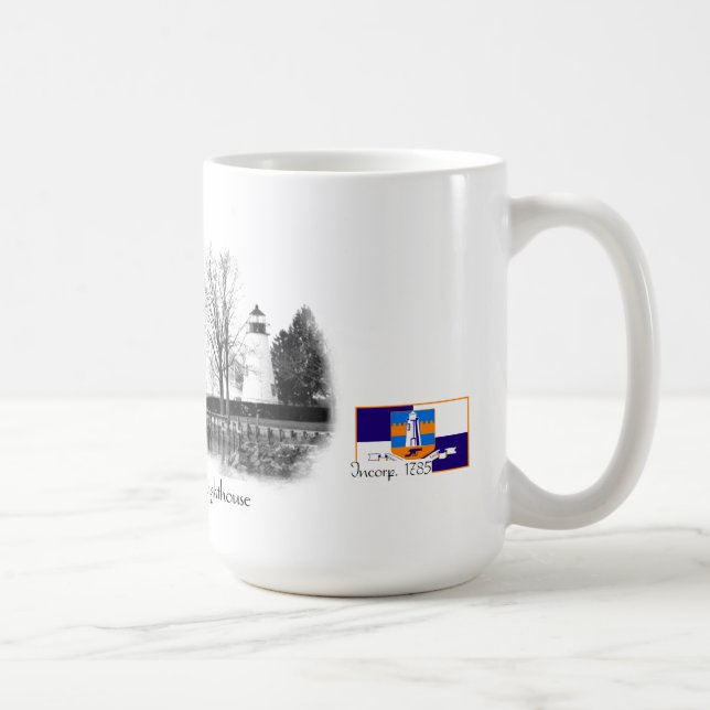 Harmoni pekar fyren, Havre de Hedra, Maryland Kaffemugg (Höger)
