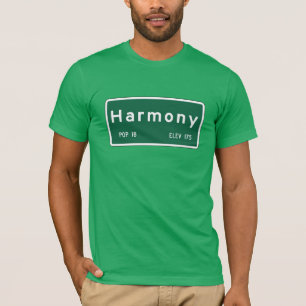 Harmoni vägmarkör, Kalifornien, USA T-shirt