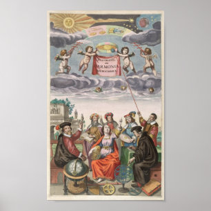 Harmonia Macrocosmica av Andreas Cellarius Poster