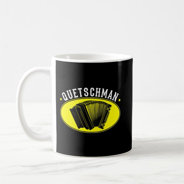 Harmonica Älskare Quetschman Styrian Harmonica Squ Kaffemugg (Vänster)