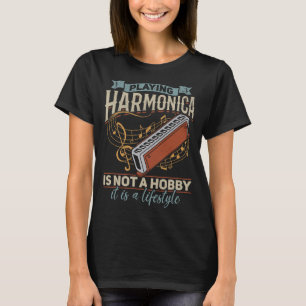 Harmonica Älskare spelar Harmonica Player Harmonic T Shirt
