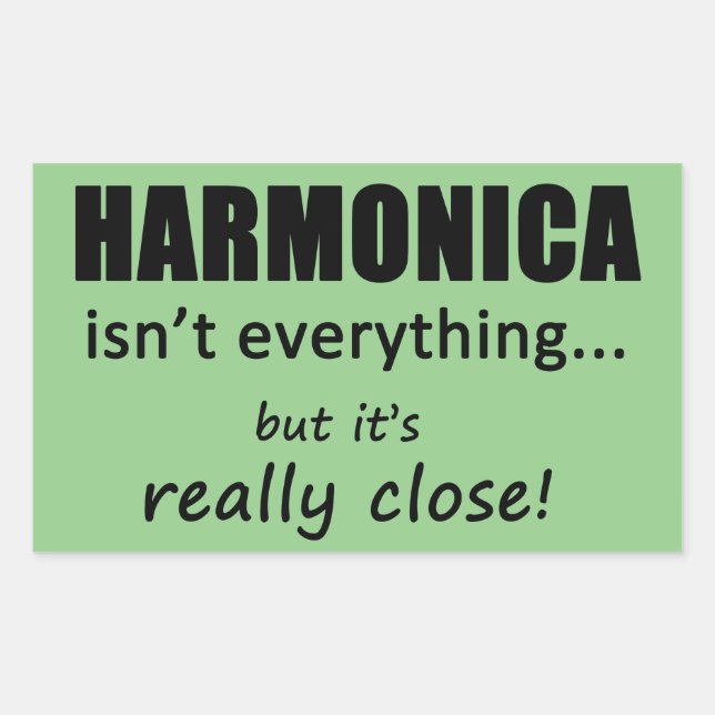 Harmonica är inte allt rektangulärt märke (Framsida)