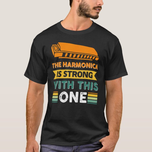Harmonica är starkt med denna 7 t shirt (Framsida)