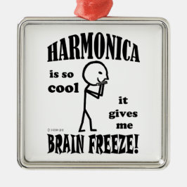 Harmonica, Brain Freeze Julgransprydnad Metall