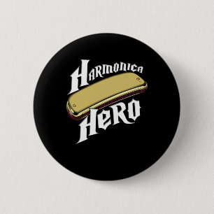 Harmonica Hero Instrument Band Blues Music Gift Knapp