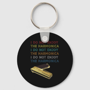 Harmonica Instrument Blues Music Band Gift Nyckelring
