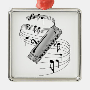 Harmonica Julgransprydnad Metall