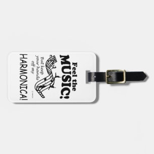Harmonica känner musiken bagagebricka