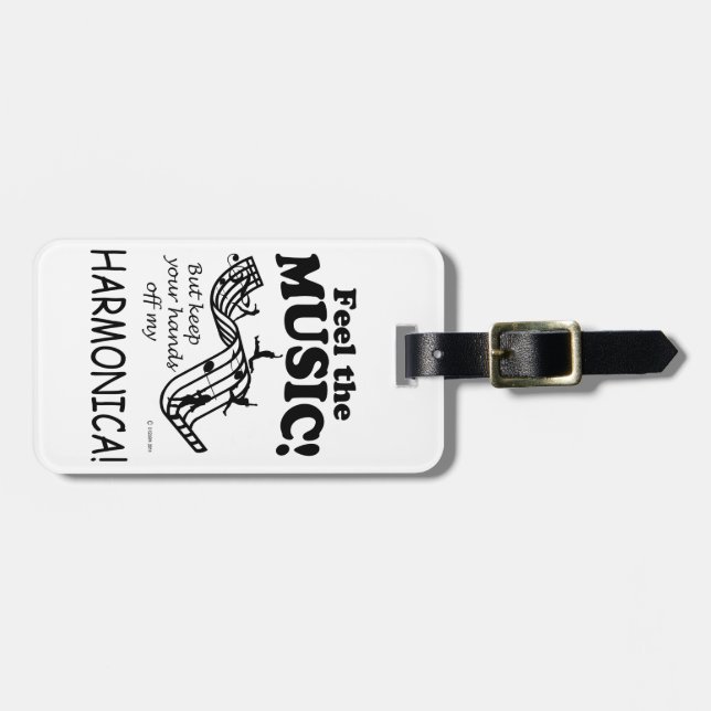 Harmonica känner musiken bagagebricka (Horisontell Framsida)