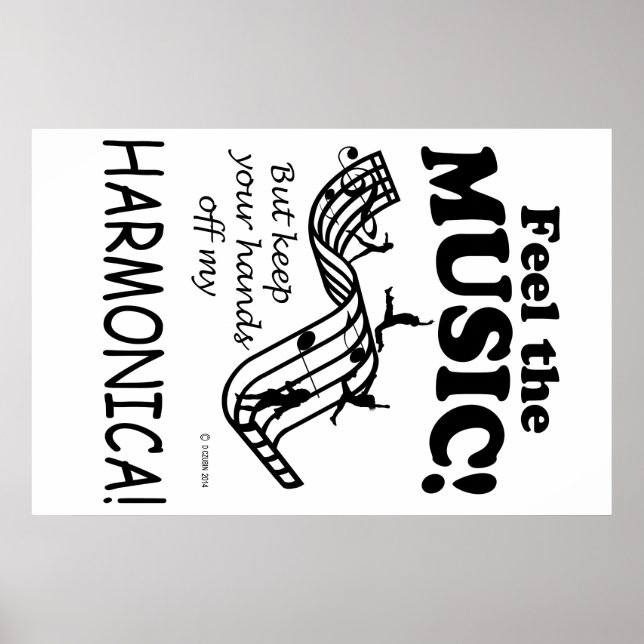 Harmonica känner musiken poster (Framsidan)