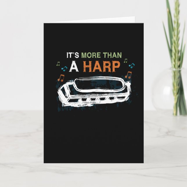 Harmonica mer än ett Harp-instrument Kort (Framsida)
