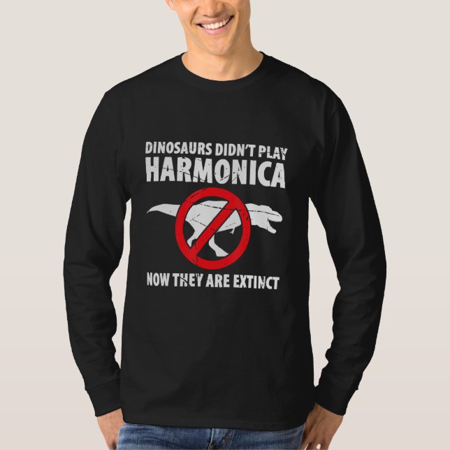 Harmonica Playing For Harmonica Player Harmonica T T Shirt (Framsida)