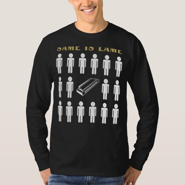 Harmonica Samma som Lame Tee Shirt - Blow Away Bor (Framsida)