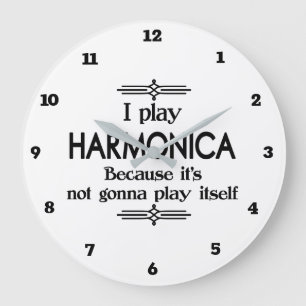 Harmonica - Spela själv - Ljuny Deco Music Stor Klocka