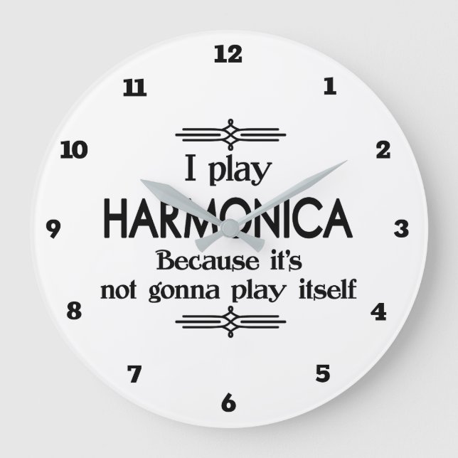 Harmonica - Spela själv - Ljuny Deco Music Stor Klocka (Framsida)