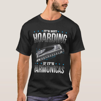 Harmonica spelar för Harmonica Player Harmonica T Shirt