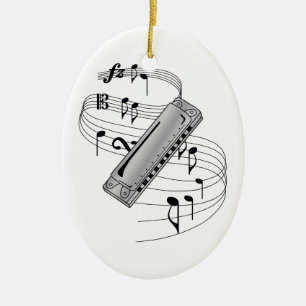 Harmonicaprydnad Julgransprydnad Keramik