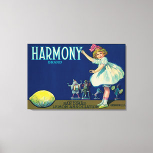 Harmonicitron LabelSan Dimas, CA Canvastryck