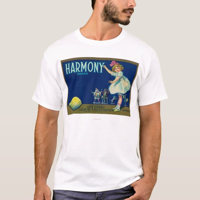 Harmonicitron LabelSan Dimas, CA Tee (Framsida)