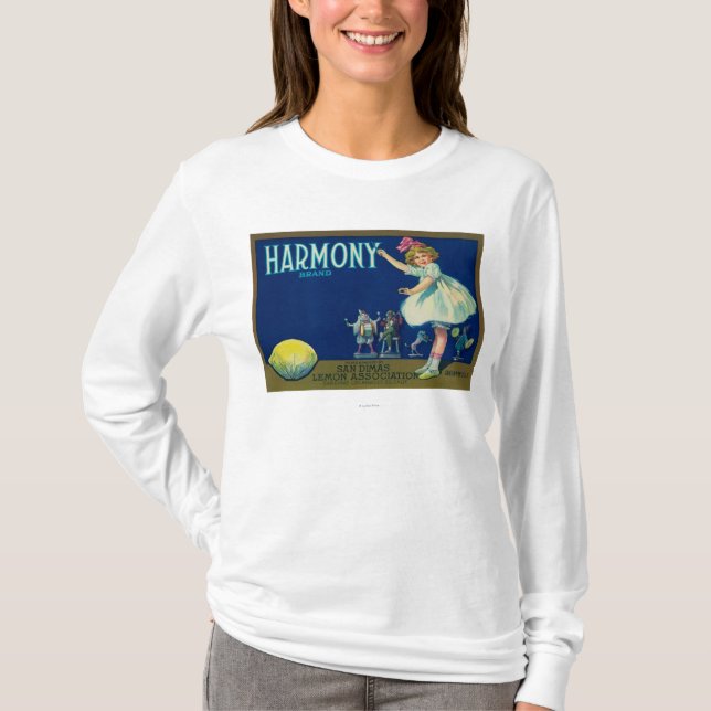 Harmonicitron LabelSan Dimas, CA Tee Shirt (Framsida)