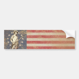HarmoniMinuteman med den första Americam flagga Bildekal