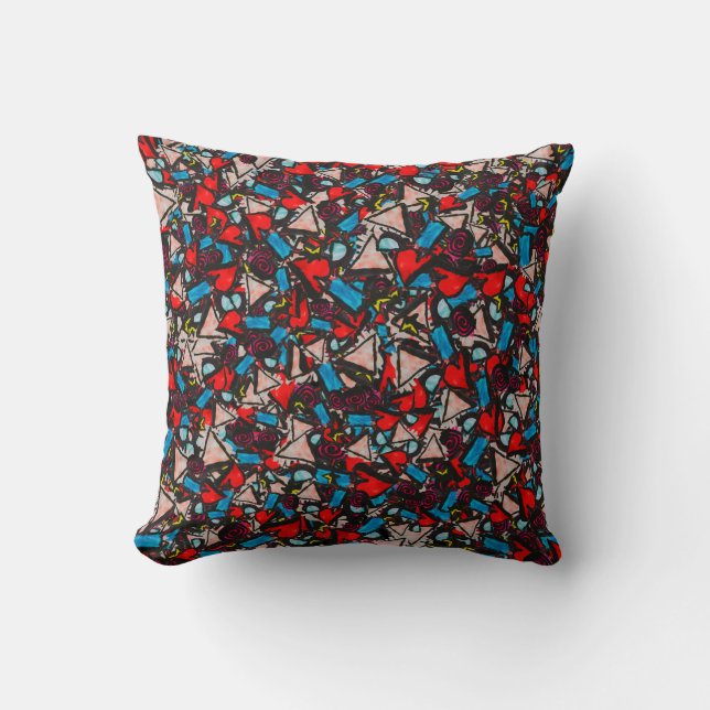 Harmonious Chaos Vibrant Abstract Design Kudde (Framsida)