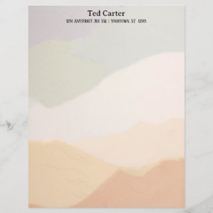 Harmonious Earth Färg Personlig Letterhead Brevhuvud