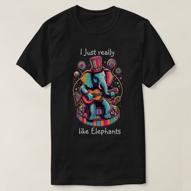 Harmonious Elephant: Guitar Sylt session T Shirt (Design framsida)