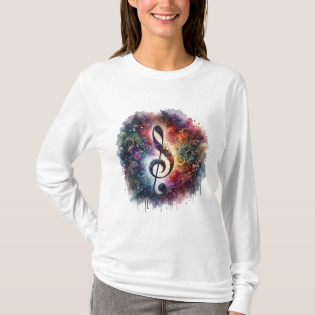 Harmonious Melodies T-Shirt Design (Framsida)