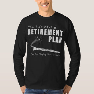 Harmonious Pension Tunes: Clarinet Spela Funn T Shirt