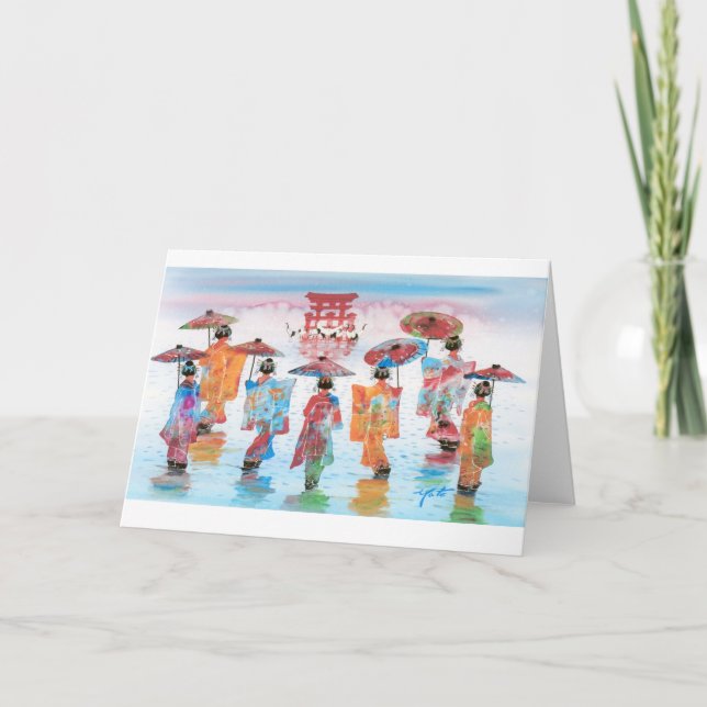 HARMONIOUS RÖRELSE, JAPANESE GEISHA KORT (Framsida)