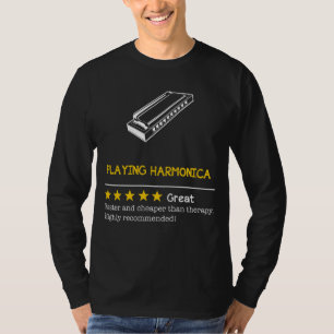 Harmonisera med Humor: Harmonica - billigare, snab T Shirt