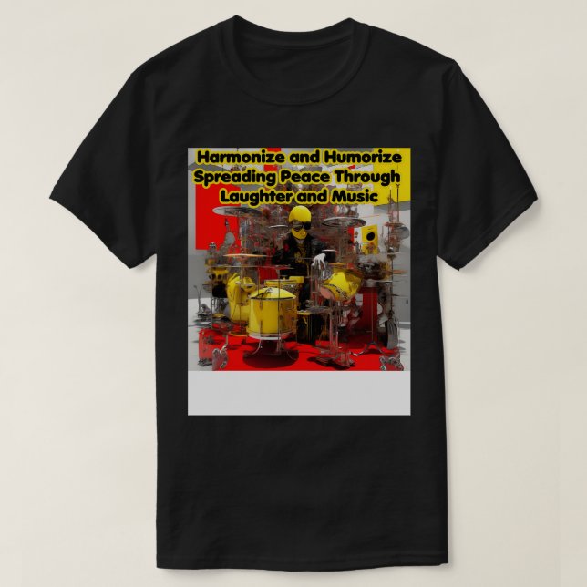 Harmonisera och humorisera spridningen av fred gen t shirt (Design framsida)