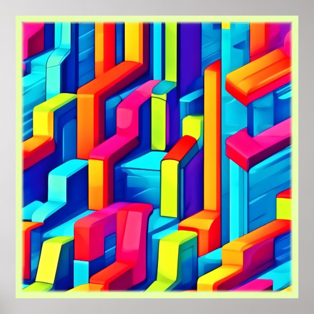 Harmonisering av geometrisk Abstrakt Poster (Framsidan)
