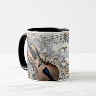 Harmoniseringsteknik, musikillustration mugg