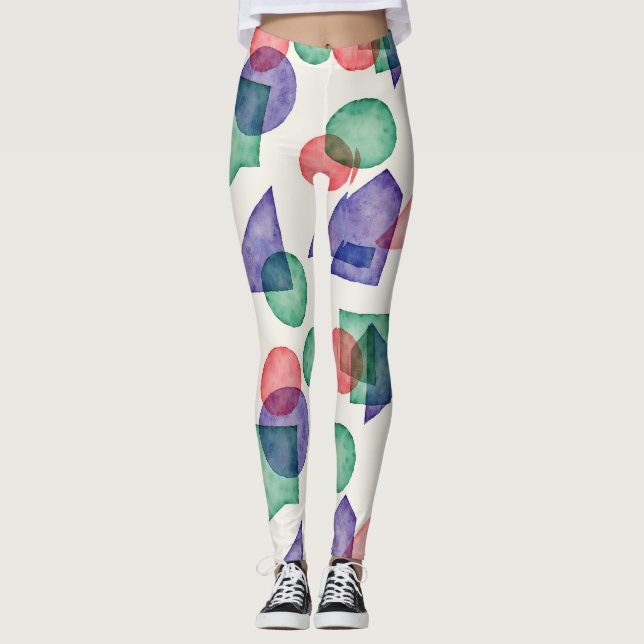 Harmoniskt, ändå ljust, Färg Palette Leggings (Framsida)