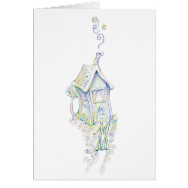 Harmoniskt hus hälsningskort (Framsidan)