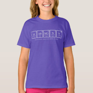 Harmonix periodiskt återkommande bord-inslag-kemi t shirt
