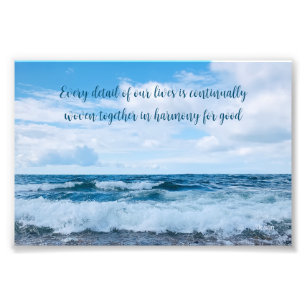 Harmoniy inspirational Beach Photography Fototryck