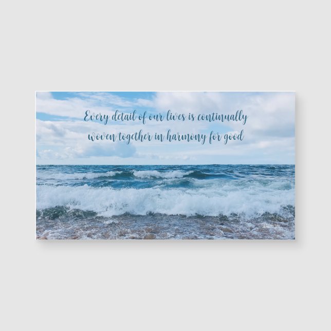 Harmoniy inspirational Beach Photography Magnet (Framsida)
