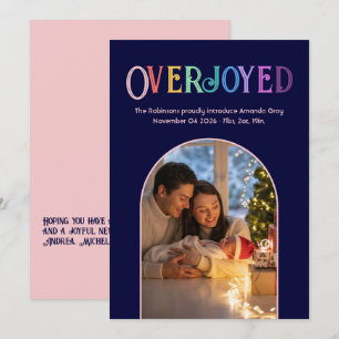  Harmoniy Julafton Baby födelsetalfoto Julkort