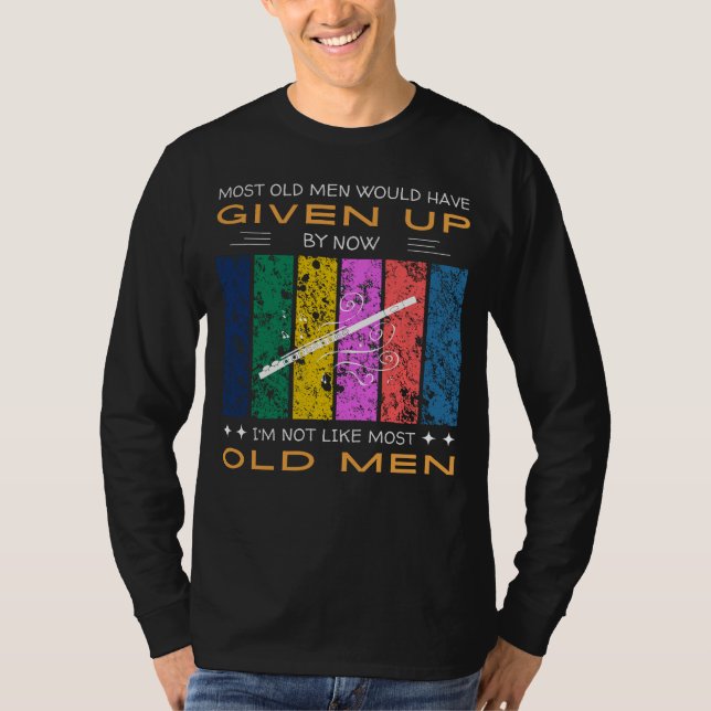 Harmonize Your Look: Flute Design for Music Lovers T Shirt (Framsida)