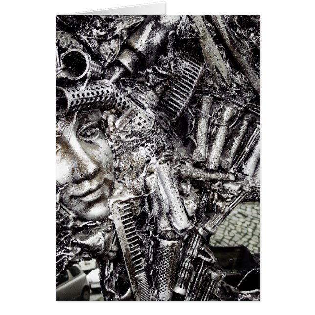 hårmonster hälsningskort (Framsidan)