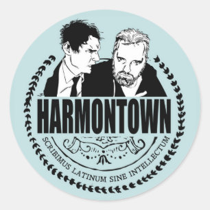 Harmontown Logotyp Sticker Runt Klistermärke