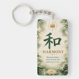 Harmony (和) Kinesisk tecken-nyckelring