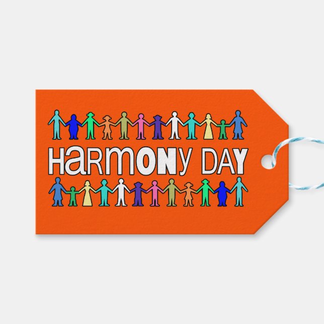 Harmony Day Australia  Presentetikett (Framsidan (Horisontell))