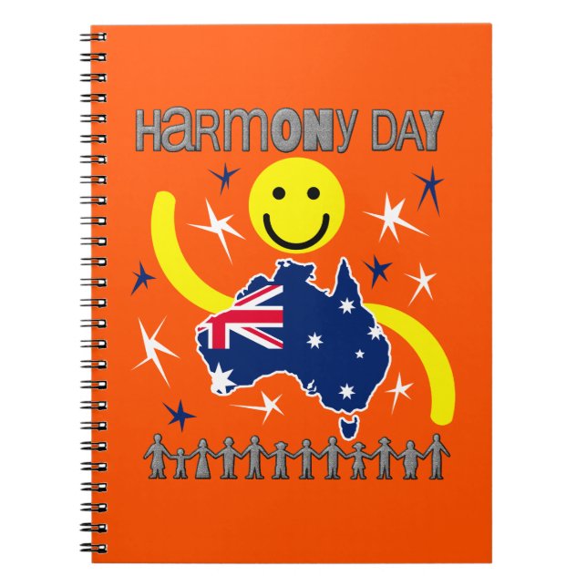 Harmony Day Australien Anteckningsbok (Framsidan)